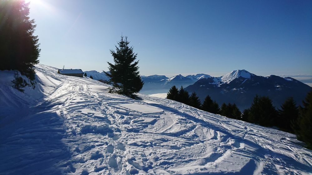 © Ski de randonnée : Montée à Pertuiset - Praz de Lys Sommand Tourisme