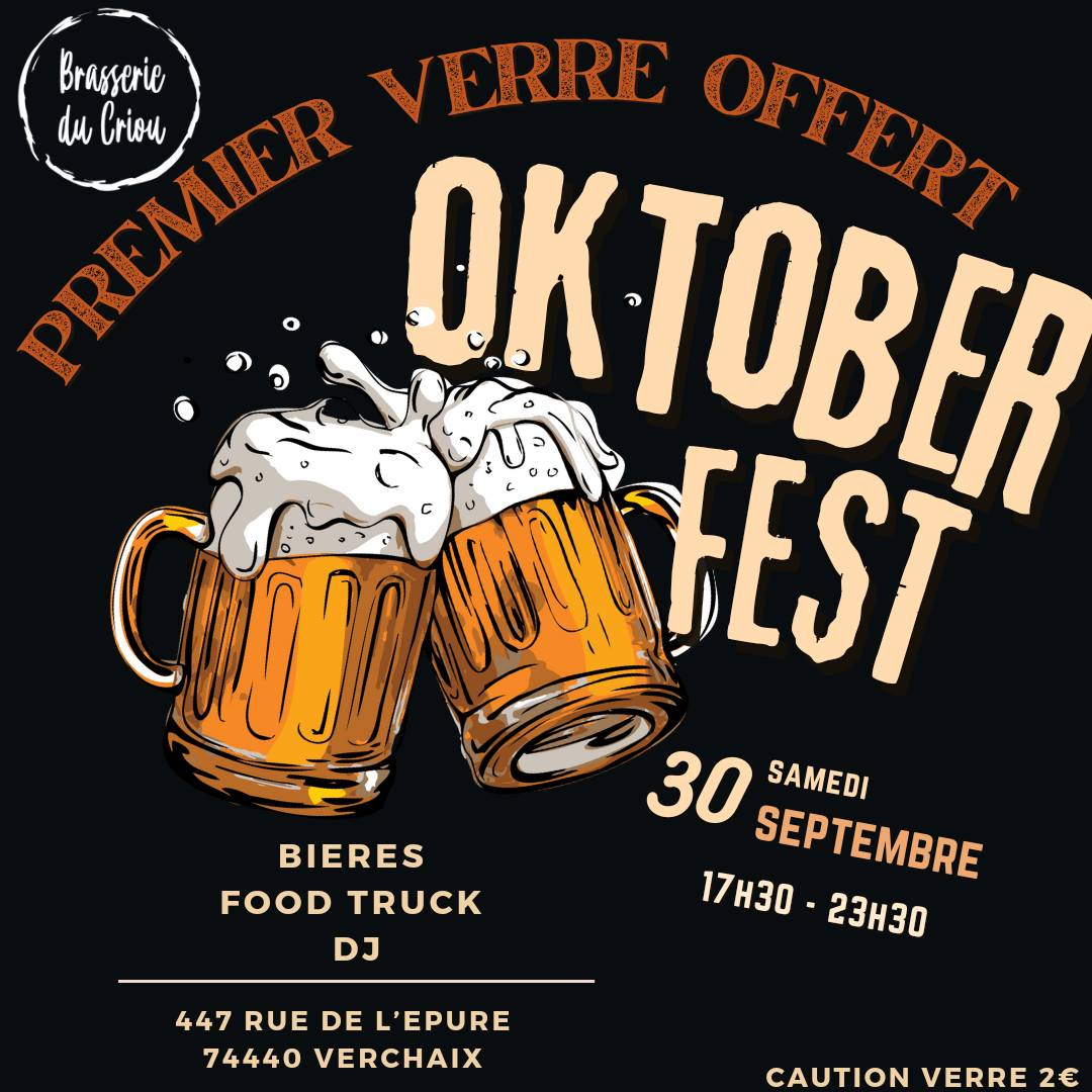 © Affiche OKtober fest - Brasserie du Criou