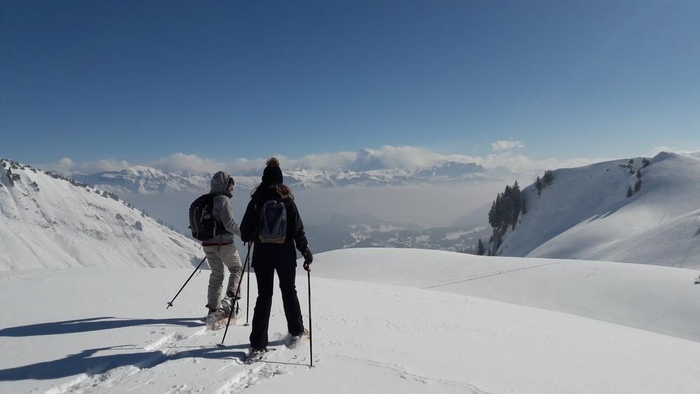 © Formation gestion du risque d’avalanche en raquettes à neige et recherche DVA. Niveau 1_Samoëns - Pauline Pretet