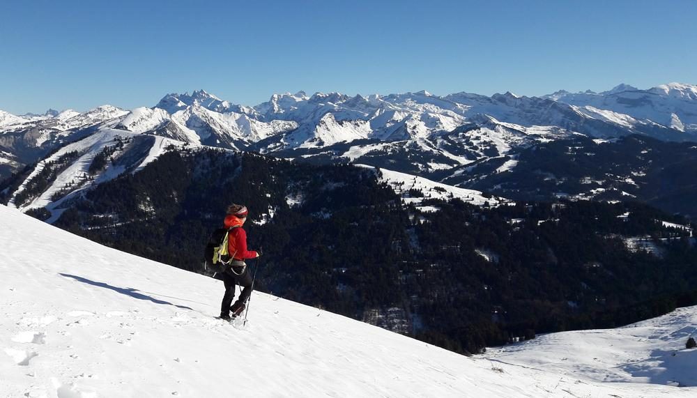 © Formation gestion du risque d’avalanche en raquettes à neige et recherche DVA. Niveau 1_Samoëns - Pauline Pretet