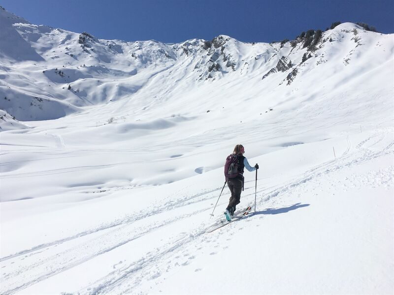 © Ski de randonnée : Montée au Lac de Roy - Praz de Lys Sommand Tourisme