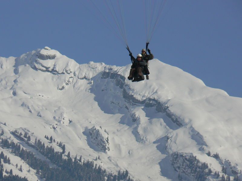 © baptème de parapente hiver - Profeel